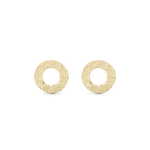Christina Jewellery - Sparkling Circles øreringe i forgyldt 671-G10