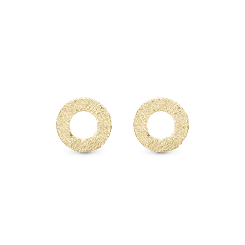Christina Jewellery - Sparkling Circles øreringe i forgyldt 671-G10