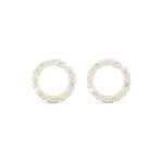 Christina Jewellery - Topaz Circles øreringe i forgyldt 671-G36