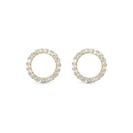 Christina Jewellery - Topaz Sparkling Circle øreringe i forgyldt 671-G43