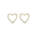 Christina Jewellery - Topaz Sparkling Hearts øreringe i forgyldt 671-G46