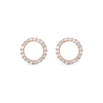 Christina Jewellery - Topaz Sparkling Cicle øreringe i rosaforgyldt 671-R43