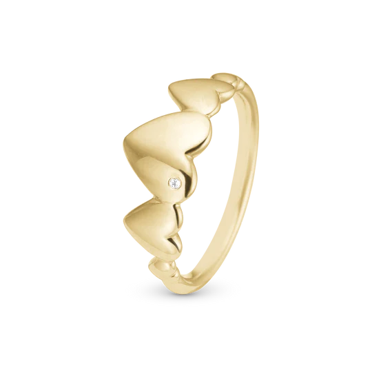 Christina Ring - Hearts For Ever, forgyldt sølv