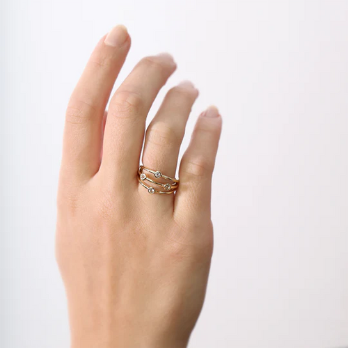 Christina Ring - Thrown, forgyldt sølv