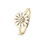 Christina Ring - Topaz Marguerite, forgyldt sølv