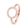 Christina Ring - Topaz Circle, rosaforgyldt sølv