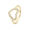 Christina Ring - Topaz Heart, forgyldt sølv