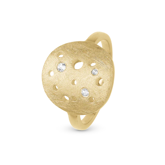 Christina Ring - The Moon, forgyldt sølv