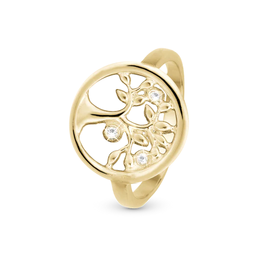 Christina Ring - Tree of Life, forgyldt sølv