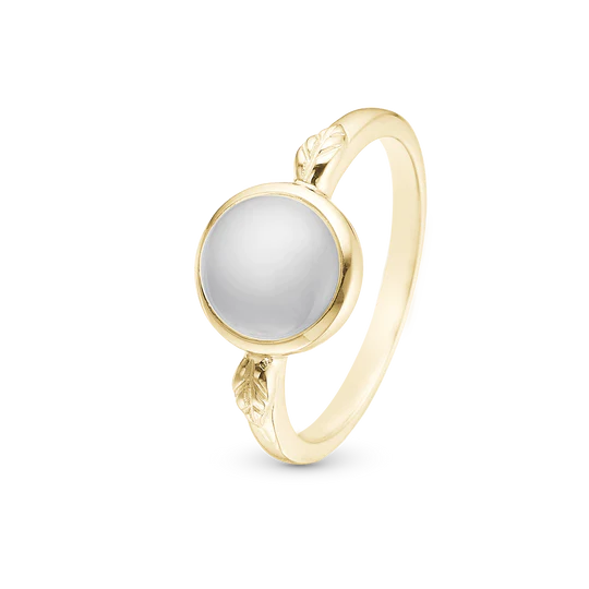 Christina Ring - Moonstone, forgyldt sølv