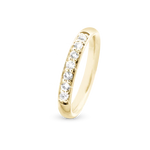 Christina Ring - Topaz Queen, forgyldt sølv