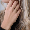 Christina Ring - Topaz Princess, forgyldt sølv