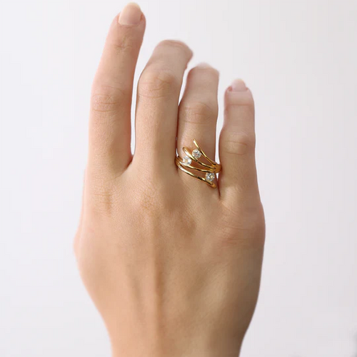 Christina Ring - Balance Love, forgyldt sølv