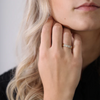 Christina Ring - Eternity Topaz, forgyldt sølv