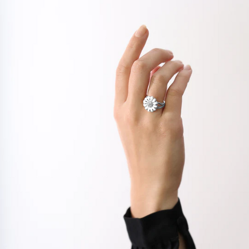 Christina Ring - White Marguerite, Sølv