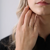 Christina Ring - Labgrown Diamond 0,03ct forgyldt sølv