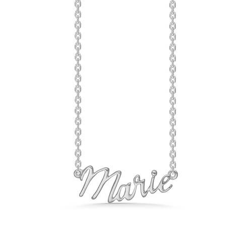 MARIE - Navnekæde Sølv