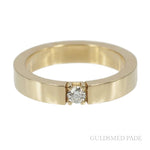 Alliancering 14 kt. guld med brillant