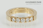 Alliancering 14 Kt. Guld Med 5 Brillant