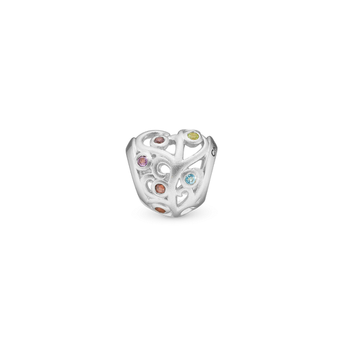 Christina Jewelry - Family Tree heart Charm, Sølv
