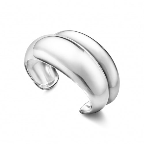 Georg Jensen Curve armring i sterling sølv - 20000026