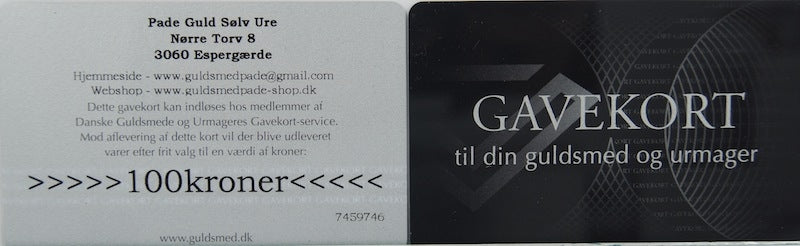 Gavekort 100 Kr.