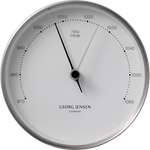 Georg Jensen Barometer 10 Cm - KOPPEL, Stål Med Hvid Skive