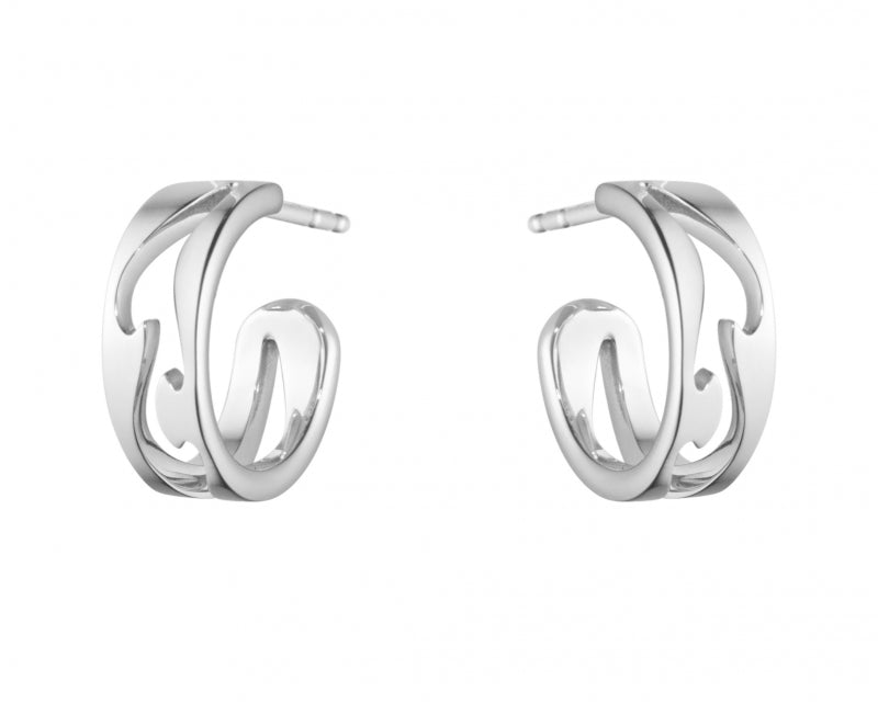 Georg Jensen Fusion øreringe i 18kt. hvidguld - 10016437