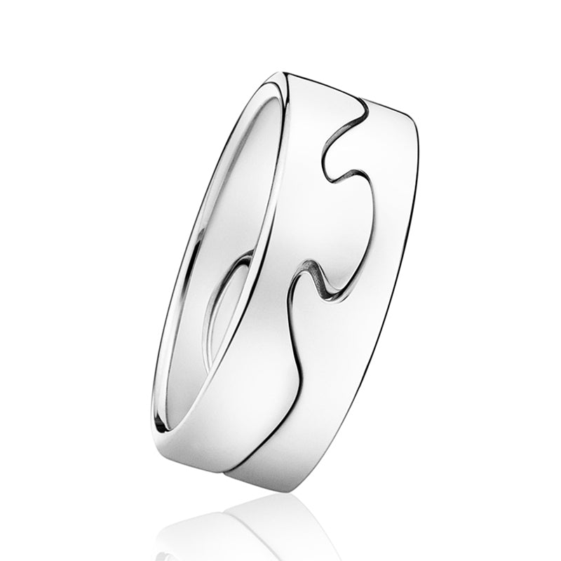 Georg Jensen Fusion ringe i 18kt. hvidguld.