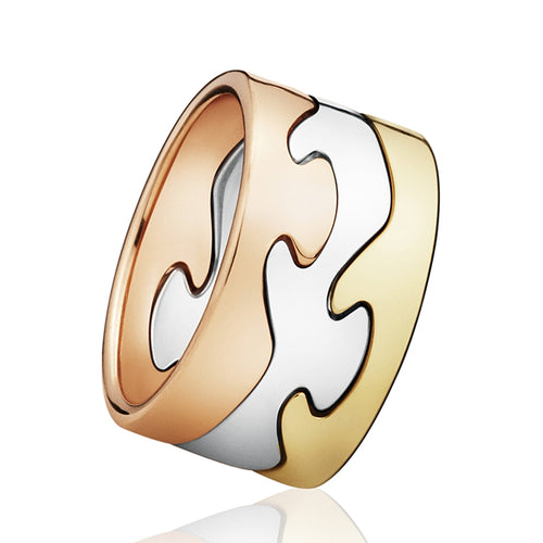 Georg Jensen Fusion 3 ring dele i 18kt.