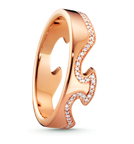 Georg Jensen Fusion ring i 18 kt. rosaguld - 20000625