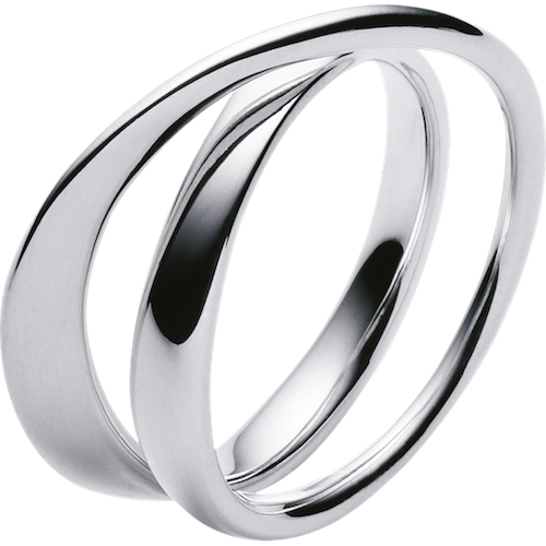 Georg Jensen Möbius Ring i Sterlingsølv