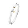 Georg Jensen Torun armring i sølv & guld - 20000546