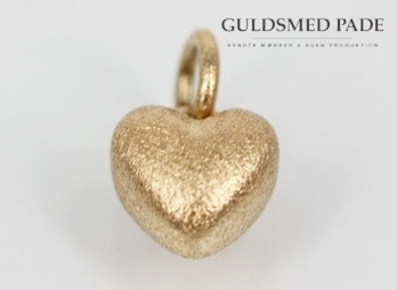 Guld hjerte vedhæng 14 karat - small