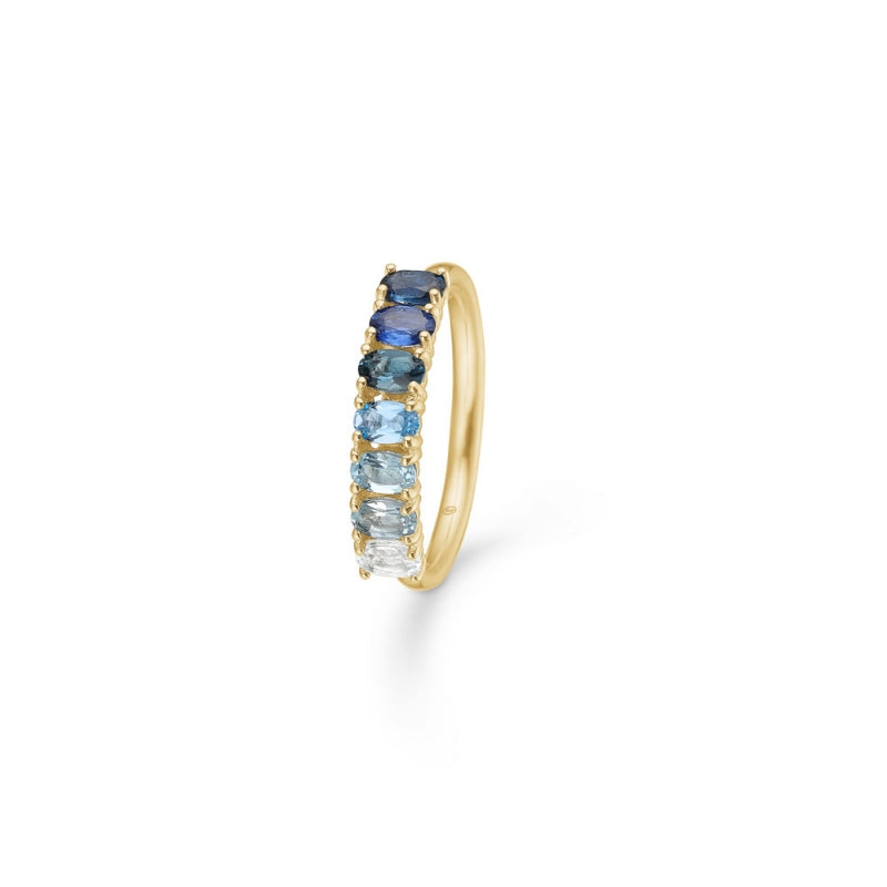 Mads Z POETRY SAPPHIRE ring i 14 kt. guld m. ægte sten