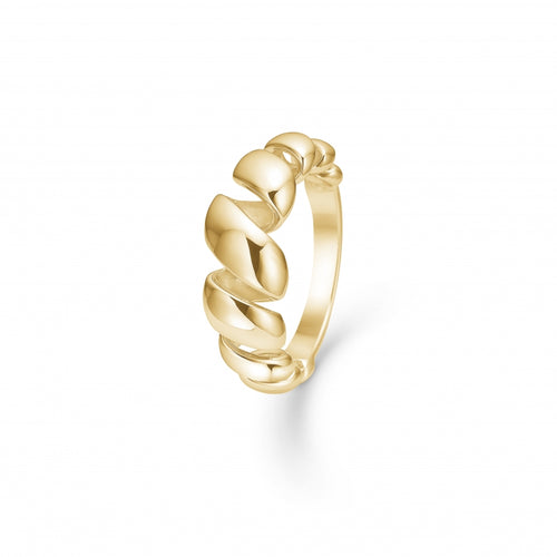 Mads Z SWIRL ring i 14 kt. guld