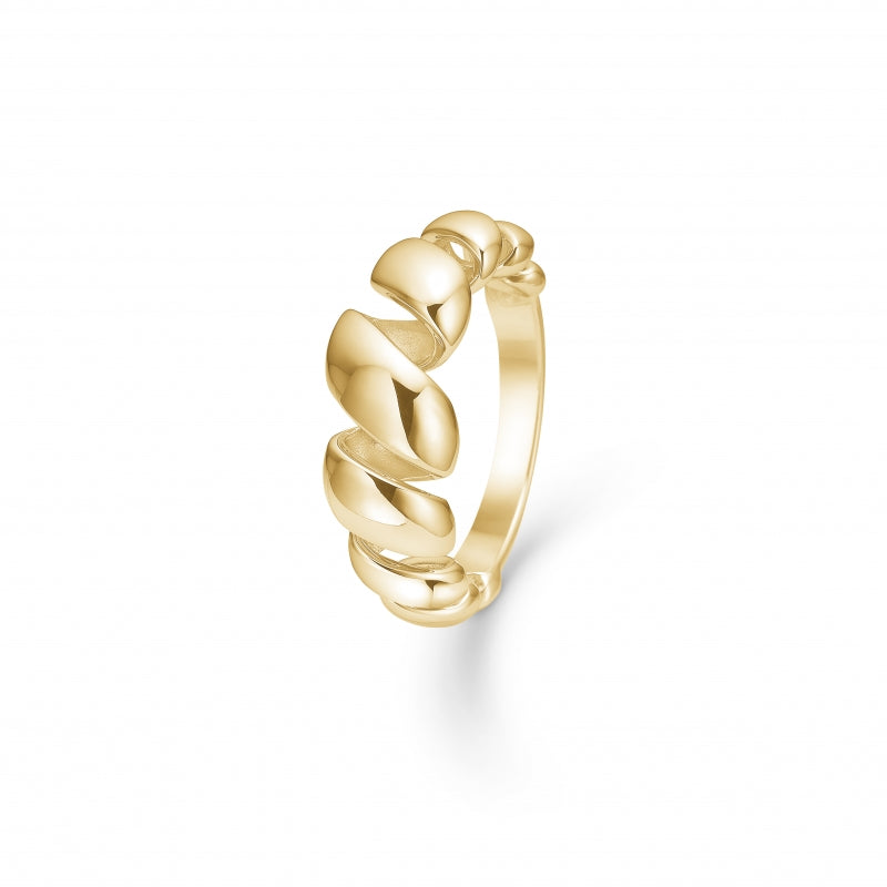 Mads Z SWIRL ring i 14 kt. guld