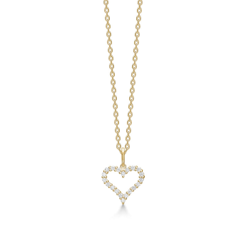 Mads Z TENDER HEART vedhæng i 14 kt. guld m. diamanter, 1531320