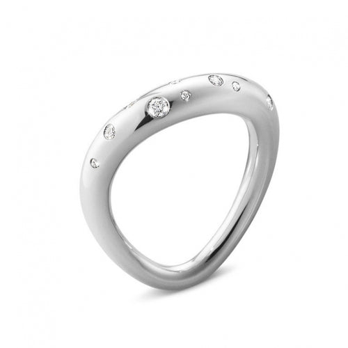 Georg Jensen Offspring ring i sterling sølv m. brillanter - 20000136