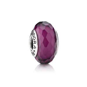 Pandora Murano Purple Facet Charms