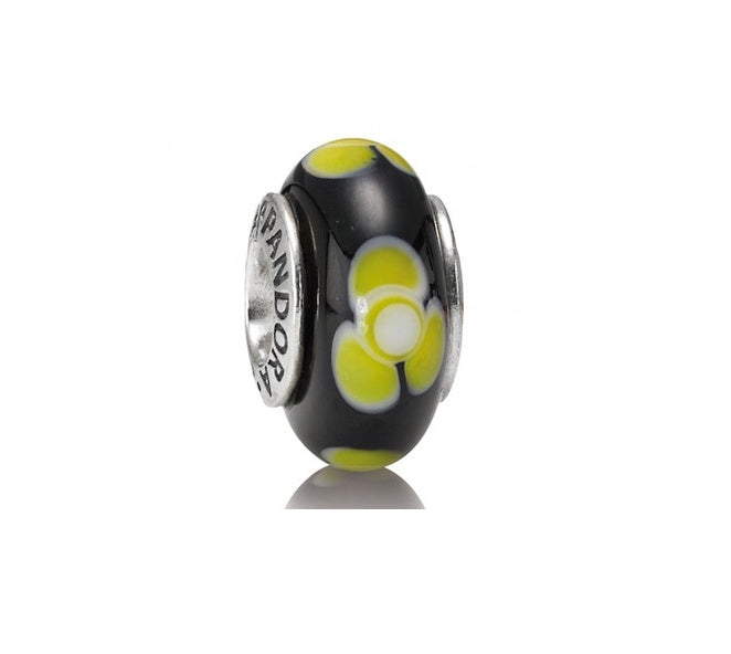 Pandora Murano Yellow Flower Charm