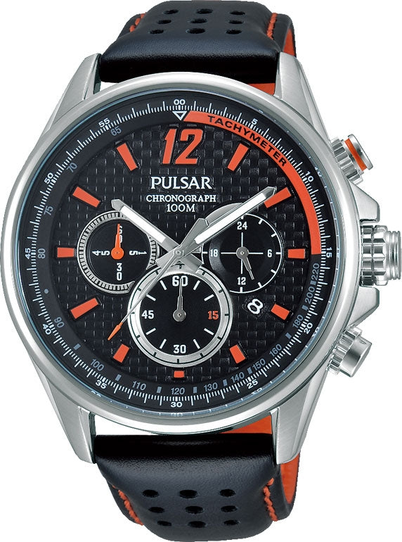 Pulsar Chronograph Herreur Med Rem Pt3543X1