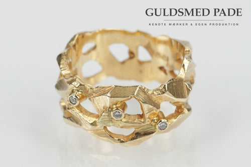 Ring 14 Kt. Guld Med Brillanter