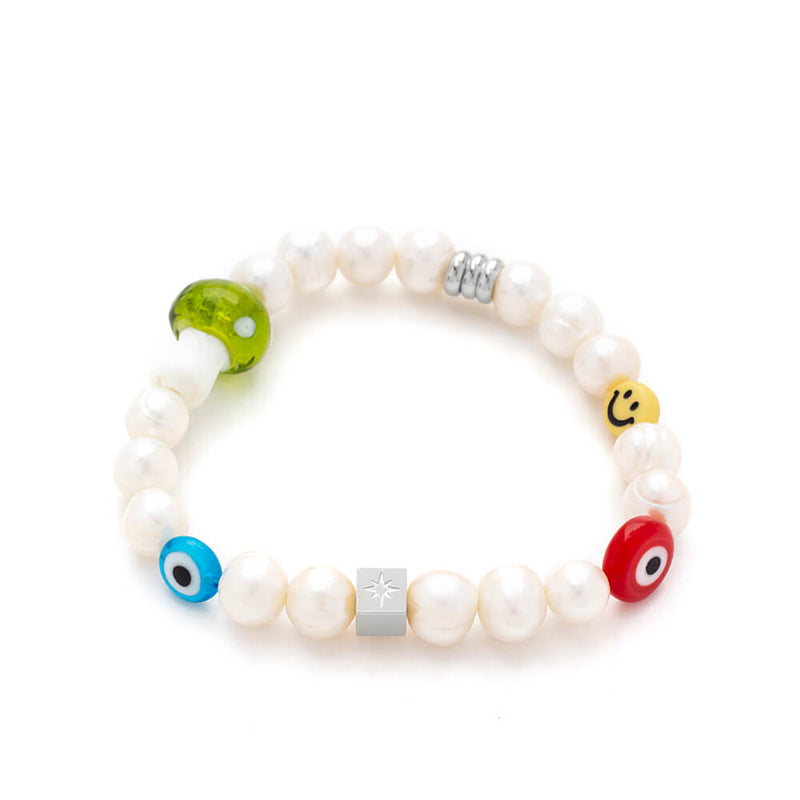 Samie - Armbånd m. mix af perler x3009sws