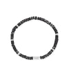 Samie - Slim armbånd m. sorte perler x3013swsblack