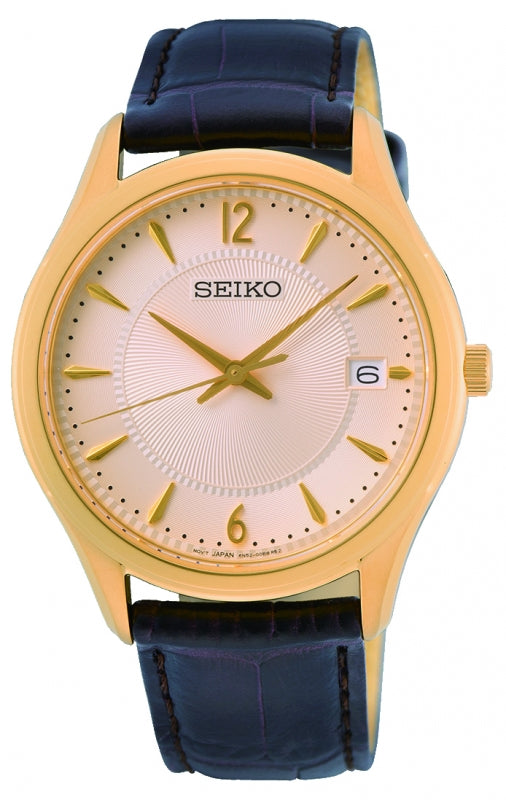 Seiko Herreur Guldduble Med Rem SUR472P1