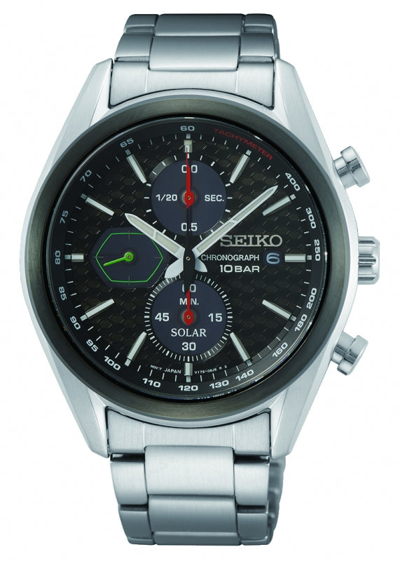 Seiko Solar Herreur Grå Skive SSC803P1