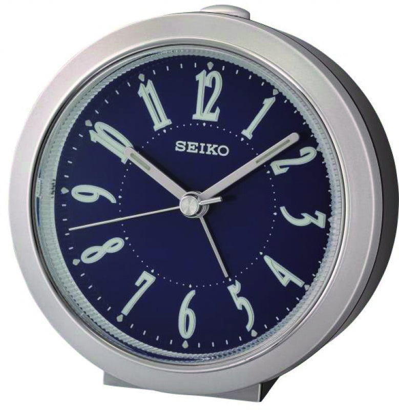 Seiko Vækkeur sølv/sort