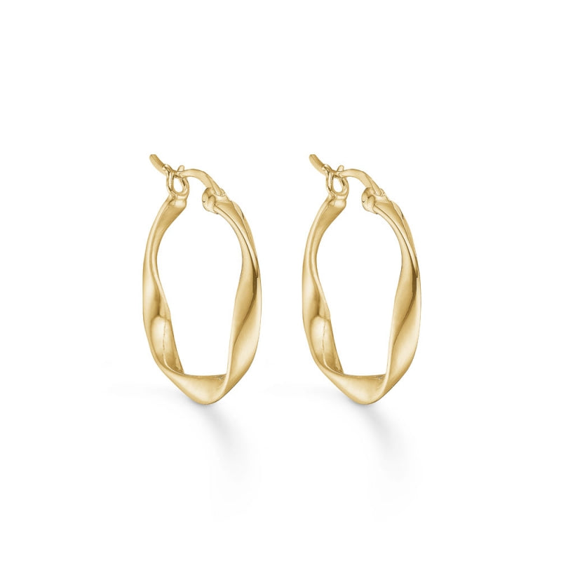 Studio Z Curved Hoops i forgyldt - 8210352