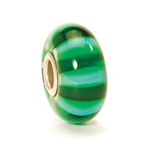 Troldekugle Glas - Grøn Stribe